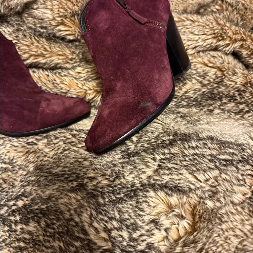 rag & bone Deep Burgundy Ankle Boots